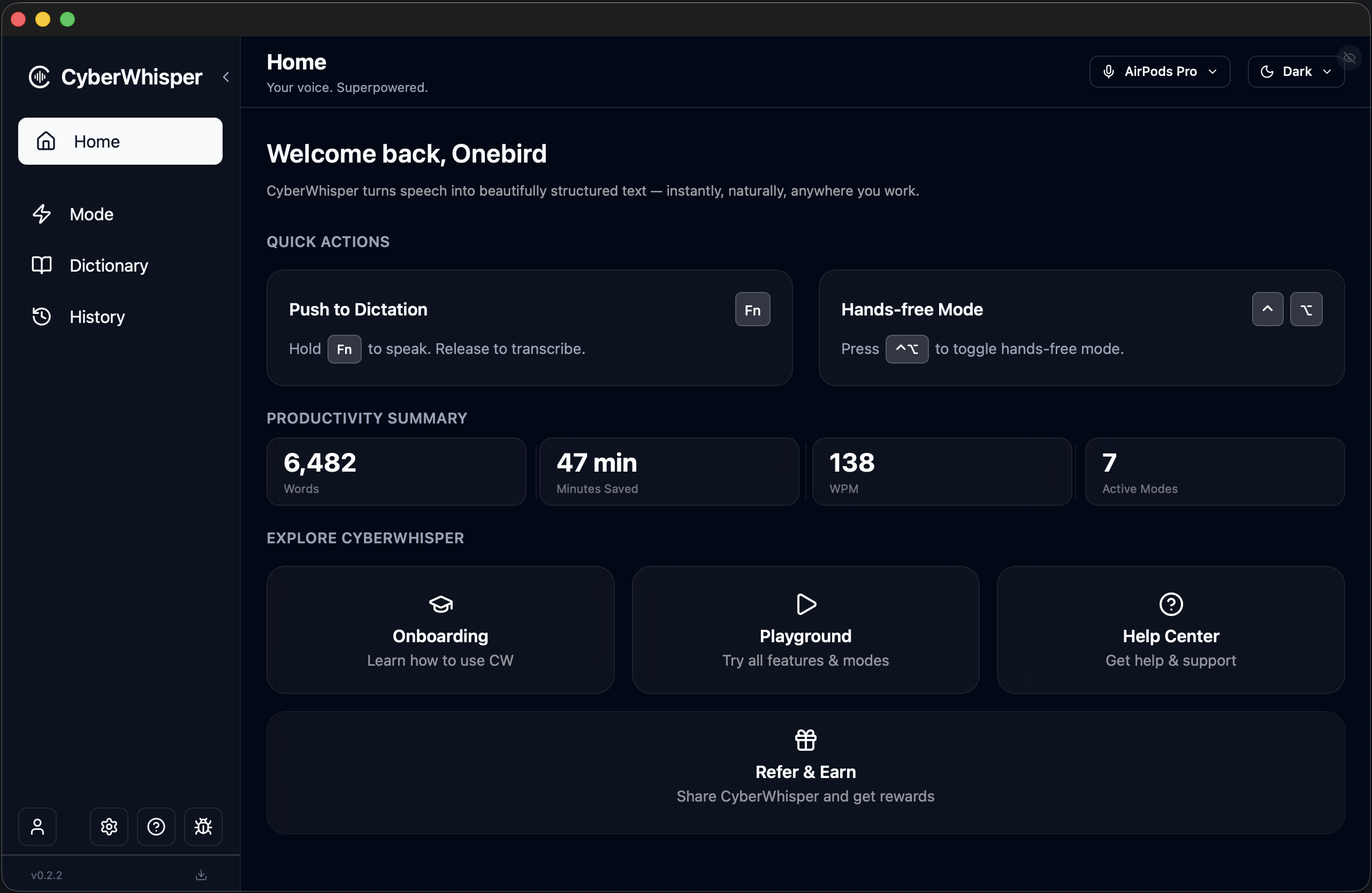 CyberWhisper Features